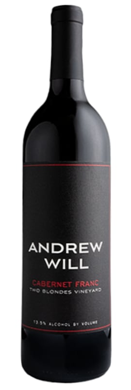 Andrew Will Winery Two Blondes Vineyard Cabernet Franc 2022 Front Bottle Shot