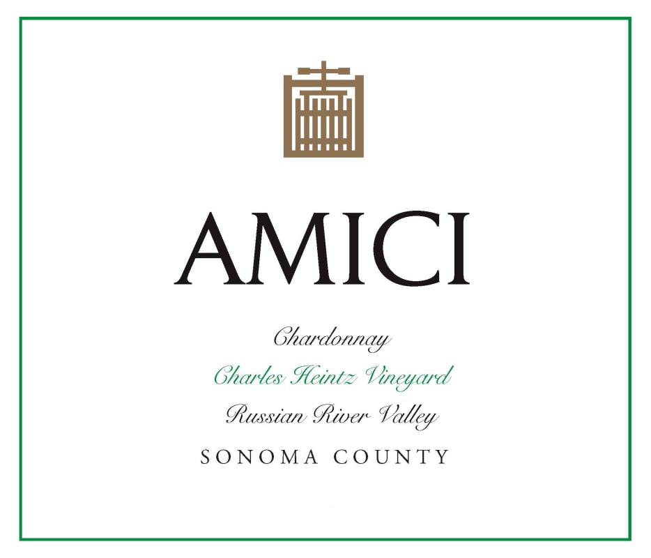 Amici Charles Heintz Vineyard Chardonnay 2013 Front Label