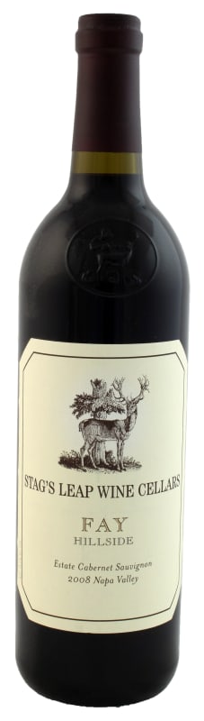 Stag's Leap Wine Cellars Fay Hillside Vineyard Cabernet Sauvignon 2008 Front Bottle Shot