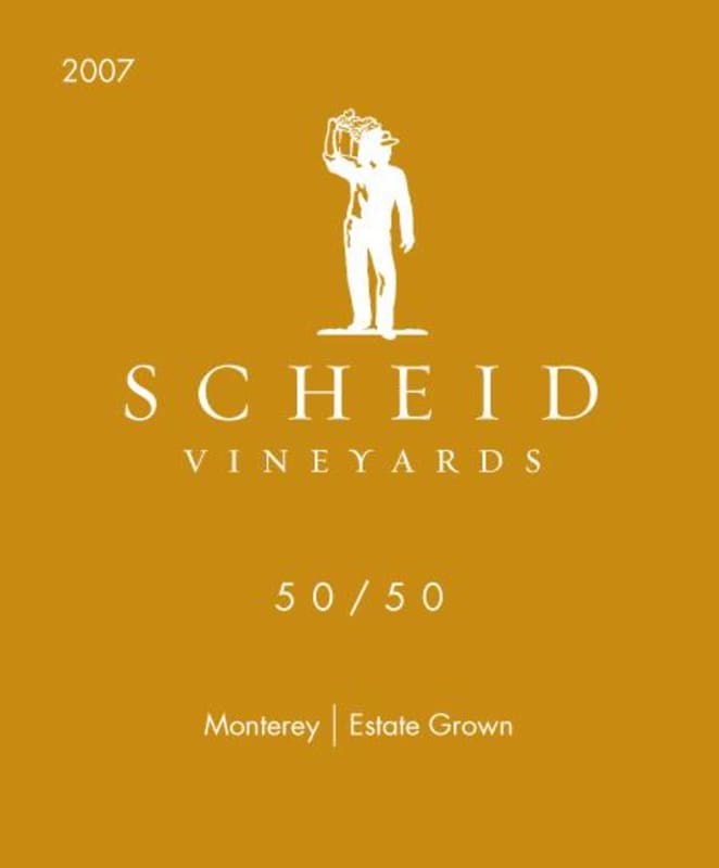 Scheid Vineyards 50/50 Red Blend 2007 Front Label