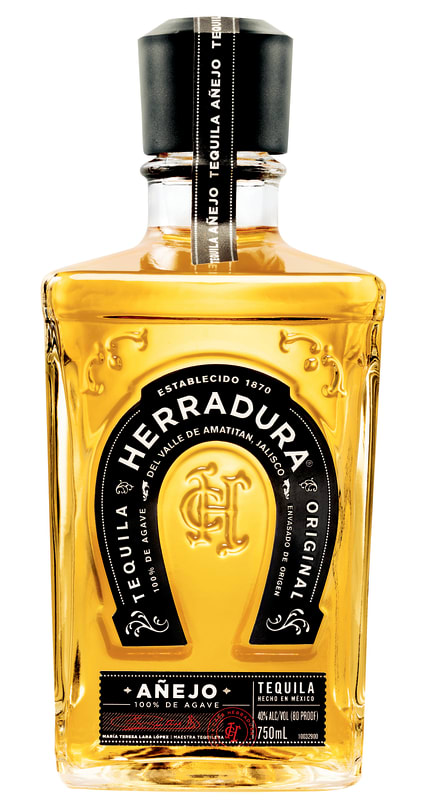 Herradura Anejo Tequila Front Bottle Shot