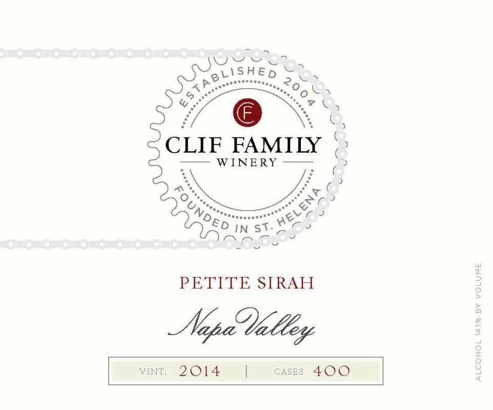 Clif Family Winery Petite Sirah 2014 Front Label