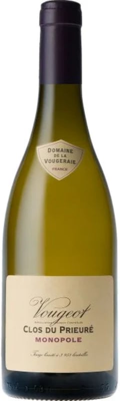Domaine de la Vougeraie Vougeot Clos du Prieure Blanc 2019 Front Bottle Shot