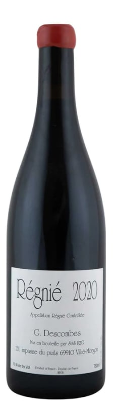 Domaine Georges Descombes Regnie Vieilles Vignes 2020 Front Bottle Shot