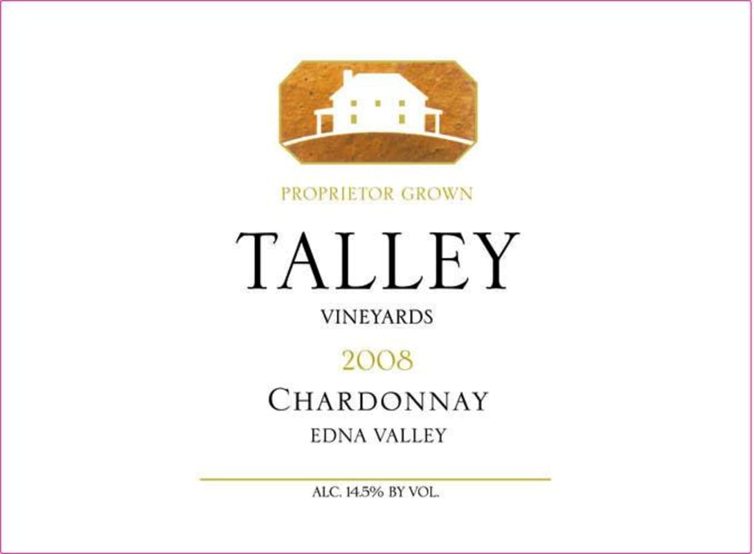 Talley Edna Valley Chardonnay 2008 Front Label