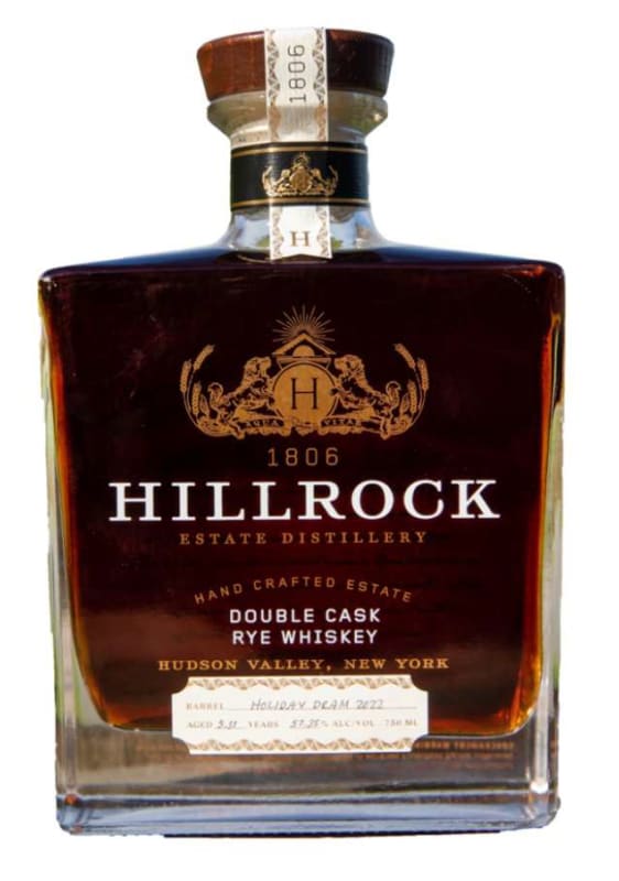 Hillrock Port Finished Double Cask Rye Whiskey Front Bottle Shot
