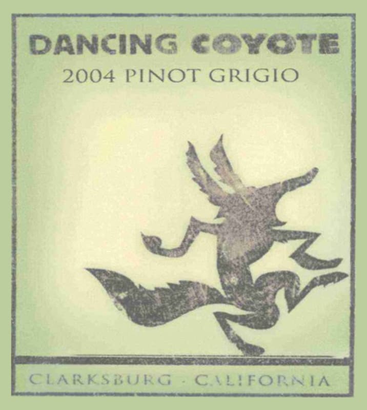 Dancing Coyote Pinot Grigio 2004 Front Label