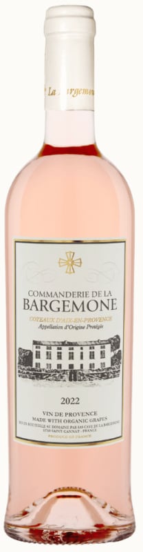Commanderie de la Bargemone Coteaux d'Aix en Provence Rose 2022 Front Bottle Shot