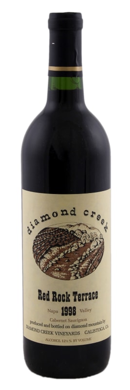 Diamond Creek Red Rock Terrace Cabernet Sauvignon 1998 Front Bottle Shot