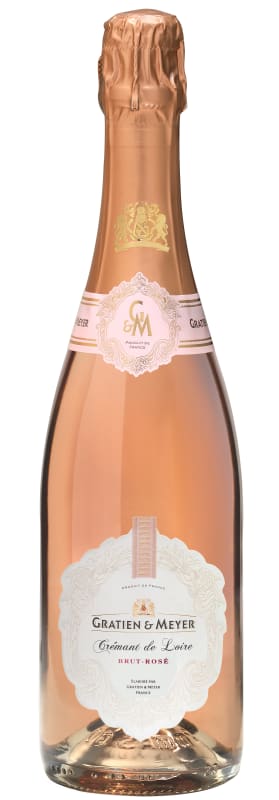 Gratien & Meyer Cremant de Loire Brut Rose Front Bottle Shot