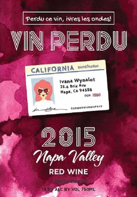 Amuse Bouche Vin Perdu Red 2015 Front Label