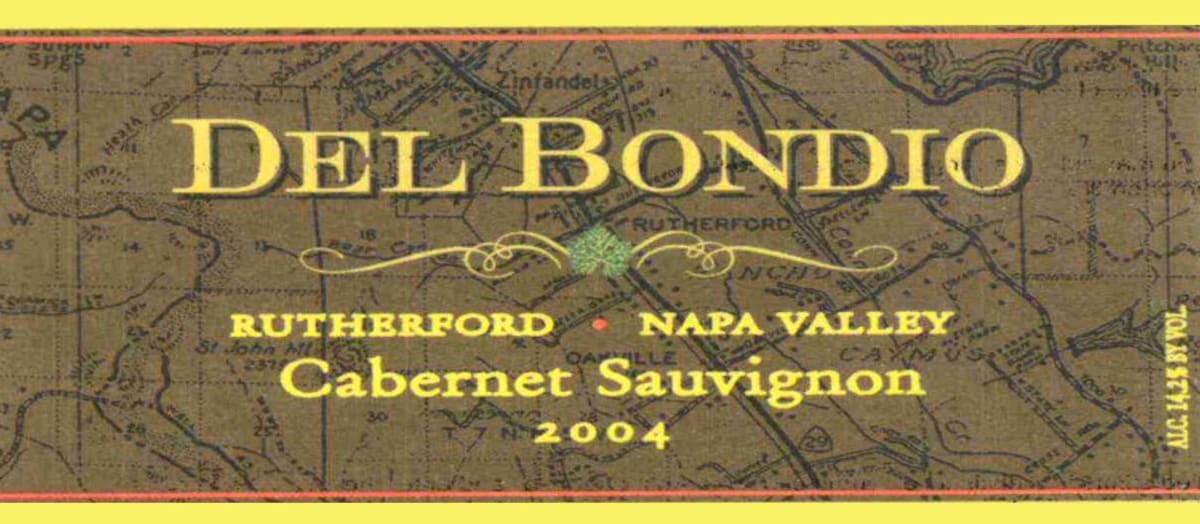 Del Bondio Wine Company Cabernet Sauvignon 2004 Front Label
