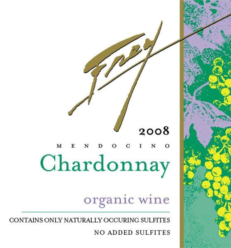 Frey Organic Chardonnay 2008 Front Label
