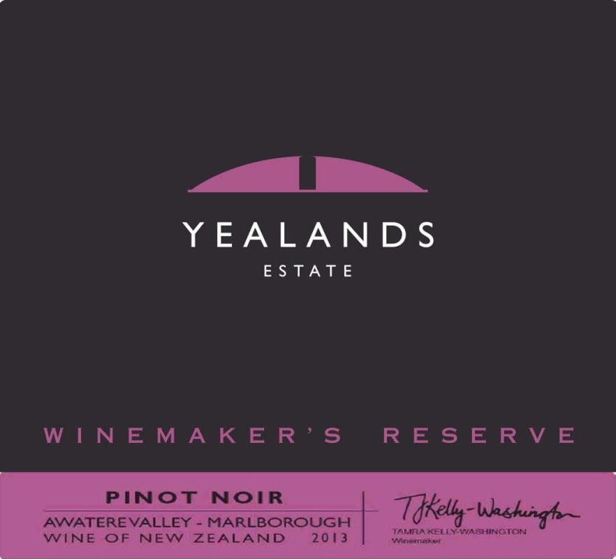 Yealands Winemakers Reserve Pinot Noir 2013 Front Label