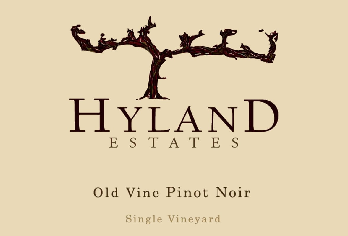 Hyland Estates Old Vine Single Vineyard Pinot Noir 2019 Front Label