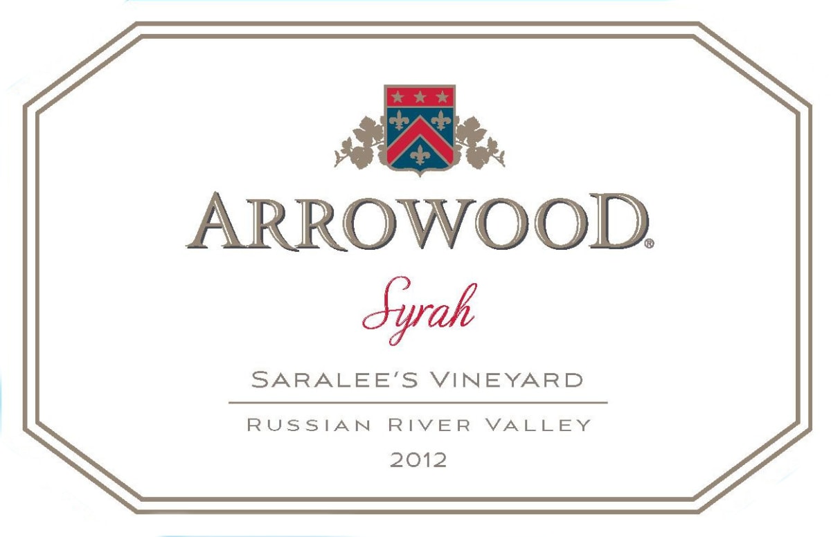 Arrowood Saralee's Vineyard Syrah 2012 Front Label