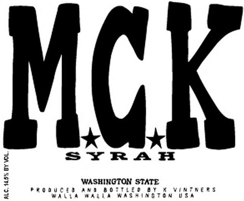 K Vintners M.C.K. Motor City Kitty Syrah 2013 Front Label