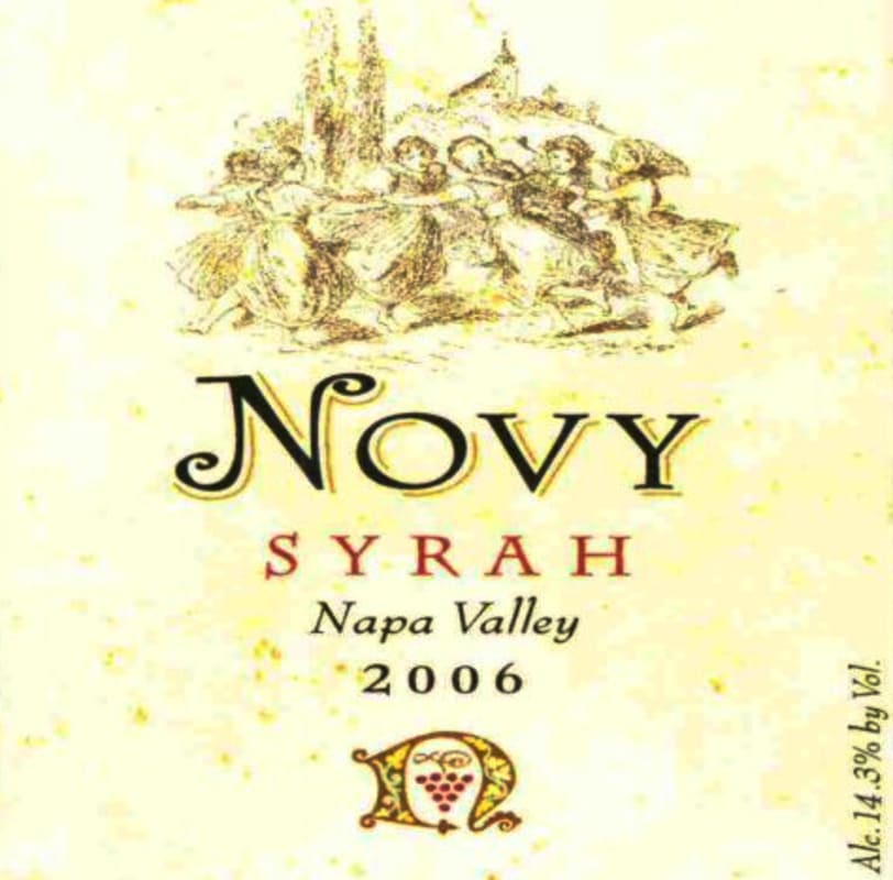 Novy Syrah 2006 Front Label