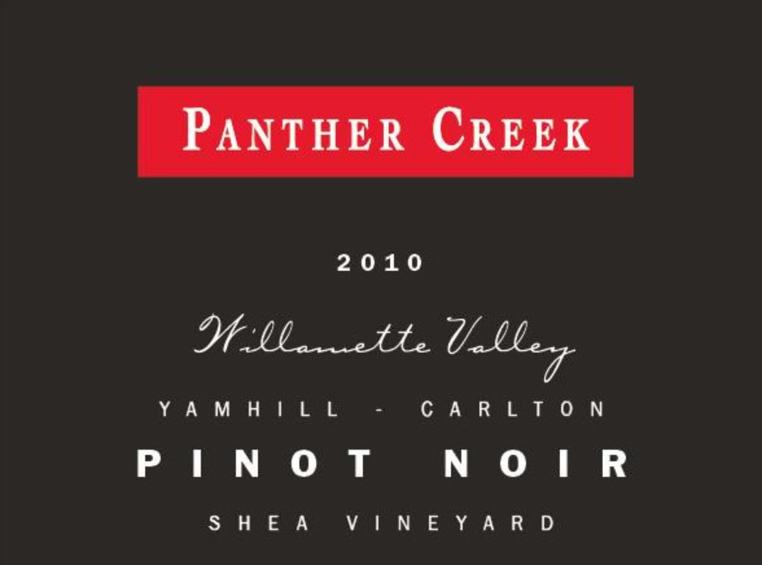 Panther Creek Shea Vineyard Pinot Noir 2010 Front Label