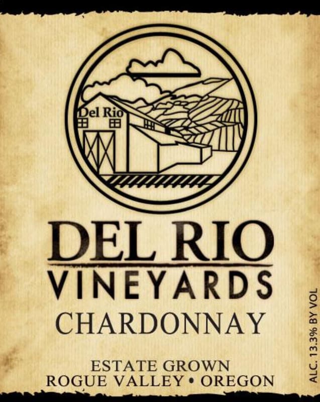 Del Rio Vineyards Chardonnay 2015 Front Label