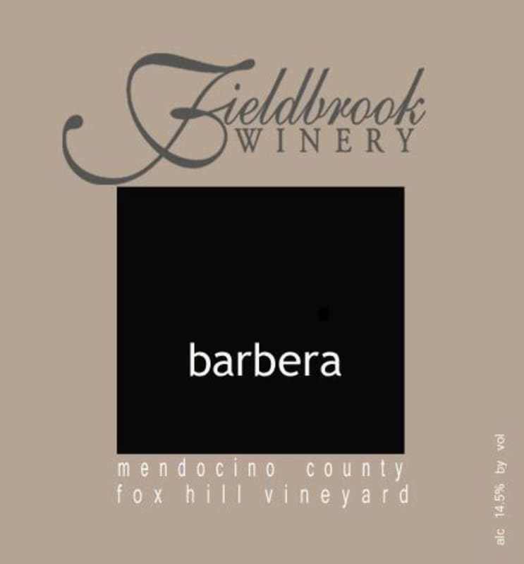 Fieldbrook Winery Fox Hill Vineyard Barbera 2007 Front Label