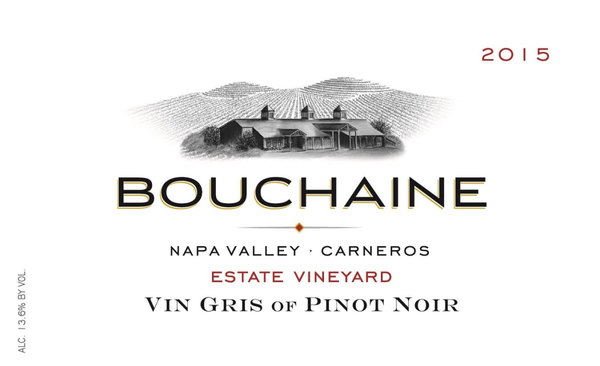 Bouchaine Vin Gris of Pinot Noir 2015 Front Label