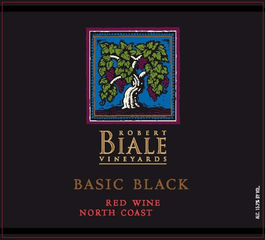 Robert Biale Vineyards Basic Black Red 2008 Front Label
