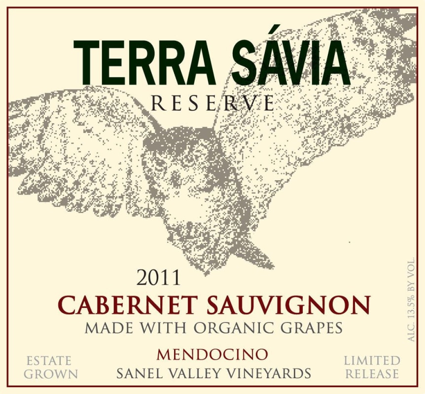 Terra Savia Reserve Cabernet Sauvignon 2011 Front Label