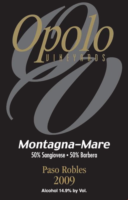 Opolo Montagna-Mare Red Blend 2009 Front Label