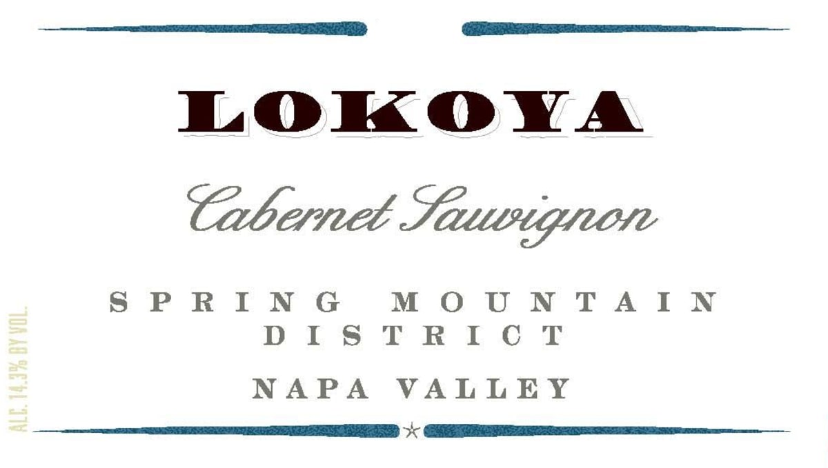 Lokoya Spring Mountain District Cabernet Sauvignon 2010 Front Label