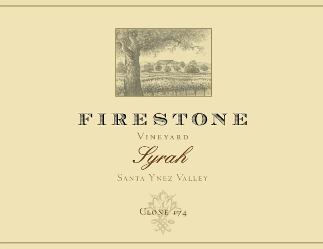 Firestone Clone 174 Syrah 2010 Front Label