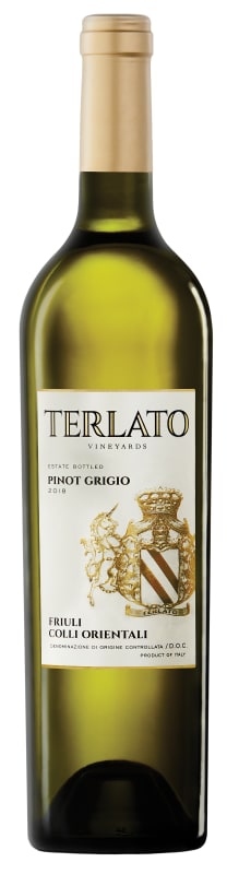 Terlato Family Vineyards Friuli Pinot Grigio 2018 Front Bottle Shot