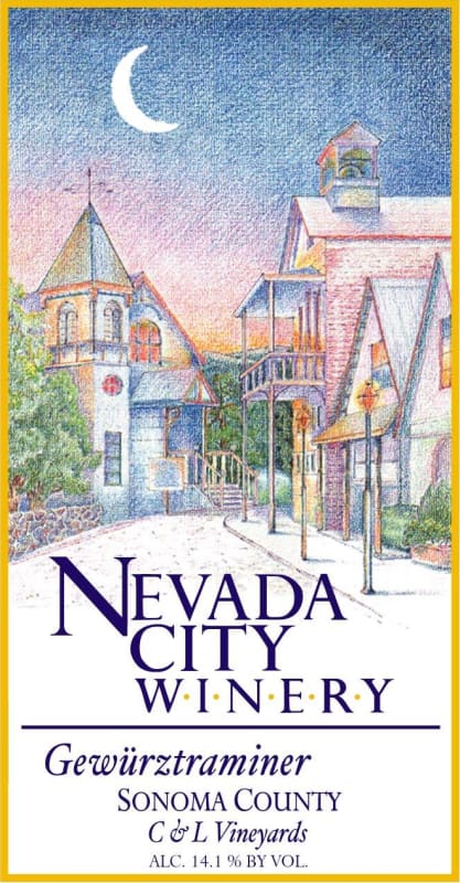 Nevada City Winery C L Vineyards Gewurztraminer 2011 Front Label