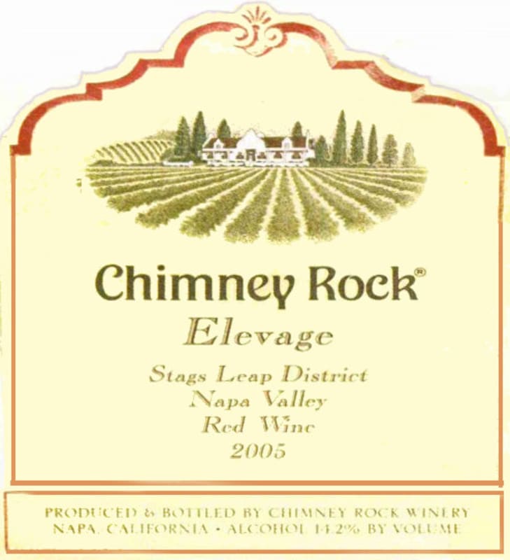 Chimney Rock Elevage Red 2005 Front Label
