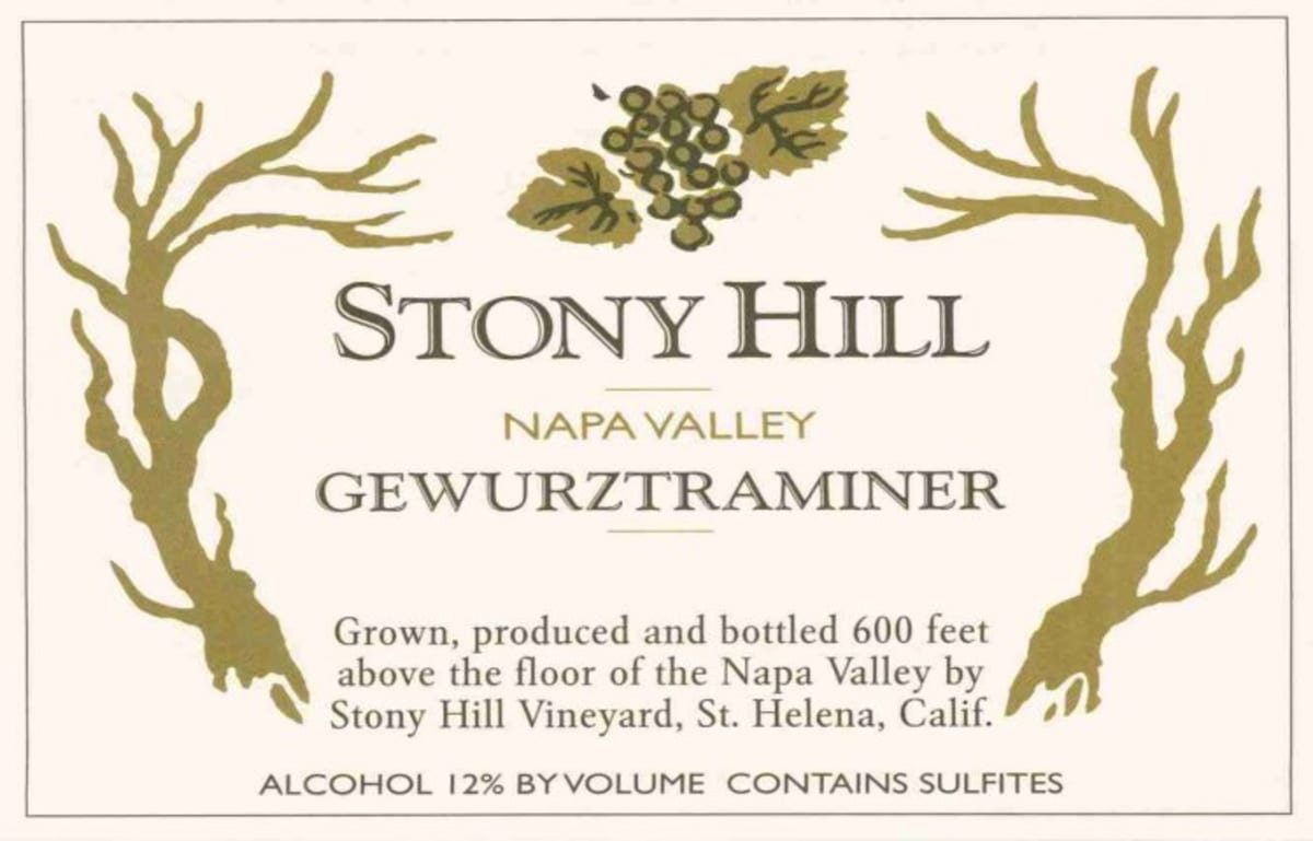 Stony Hill Gewurztraminer 2010 Front Label