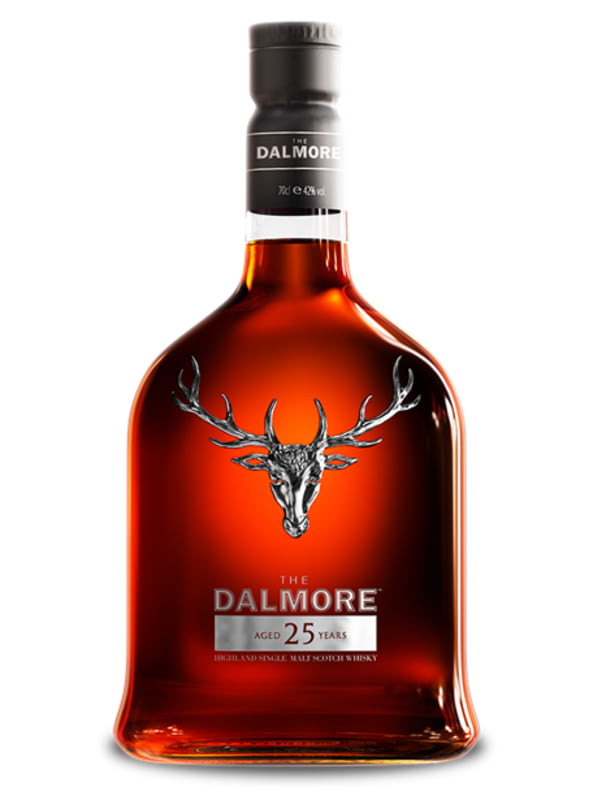 The Dalmore 25 Year Single Malt Scotch Whisky Front Bottle Shot