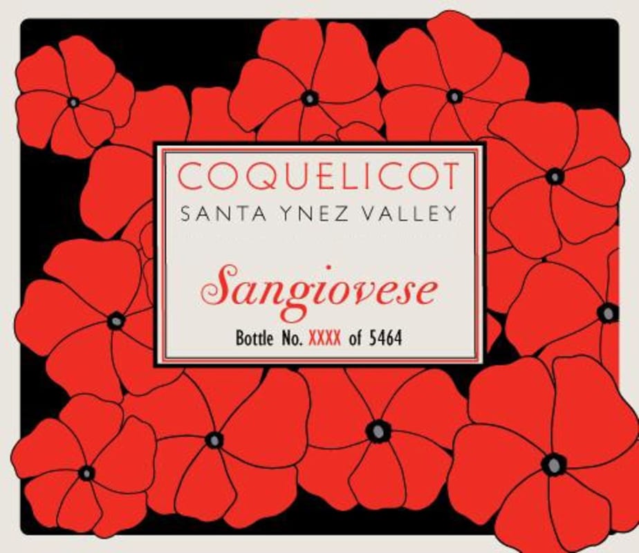 Coquelicot Estate Vineyard Sangiovese 2013 Front Label