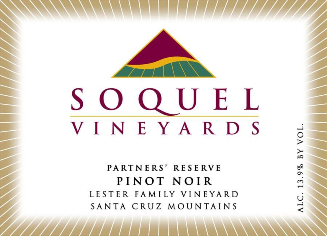 Soquel Lester Family Vineyard Partners' Reserve Pinot Noir 2012 Front Label