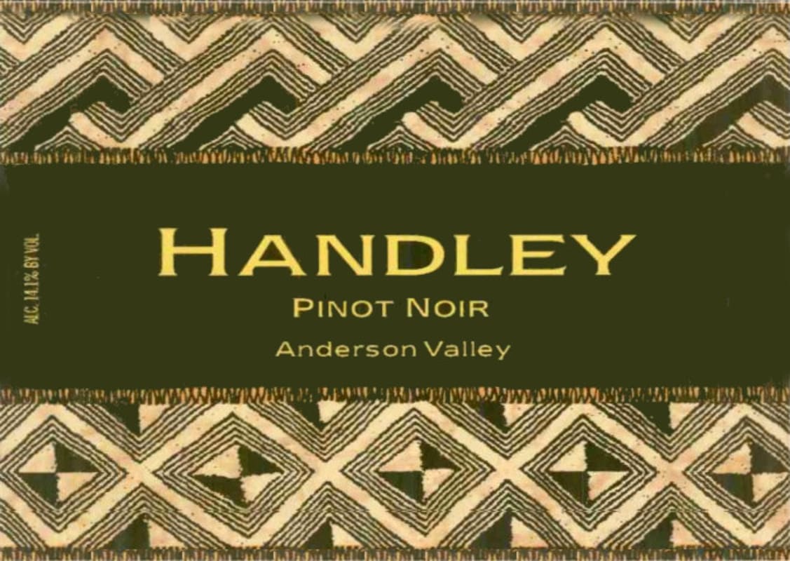 Handley Anderson Valley Pinot Noir 2000 Front Label