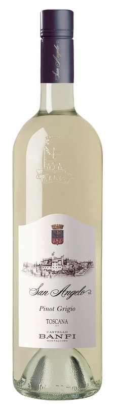 Banfi San Angelo Pinot Grigio 2019 Front Bottle Shot