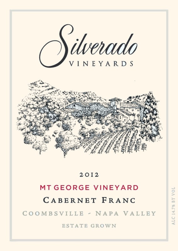 Silverado Mt. George Vineyard Cabernet Franc 2012 Front Label