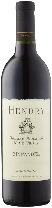 Hendry Block 28 Zinfandel 2016 Front Bottle Shot