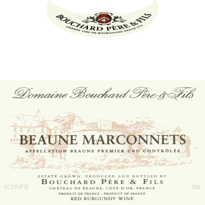 Bouchard Pere & Fils Beaune Marconnets Premier Cru 2003 Front Label