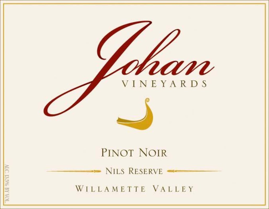 Johan Vineyards Nils Reserve Pinot Noir 2011 Front Label