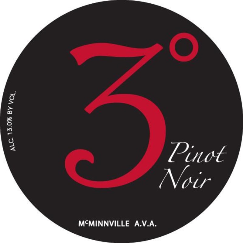 Maysara 3 Degrees Pinot Noir 2010 Front Label