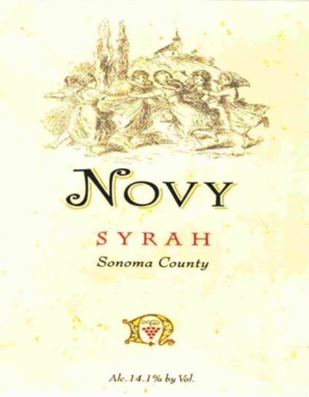 Novy Sonoma County Syrah 2011 Front Label