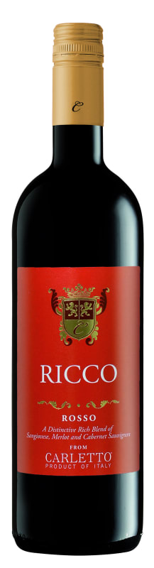 Carletto Ricco Rosso 2018 Front Bottle Shot