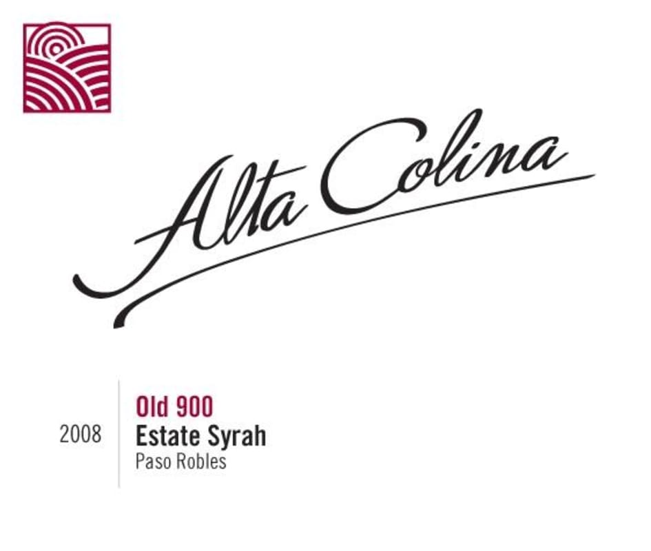 Alta Colina Old 900 Syrah 2008 Front Label