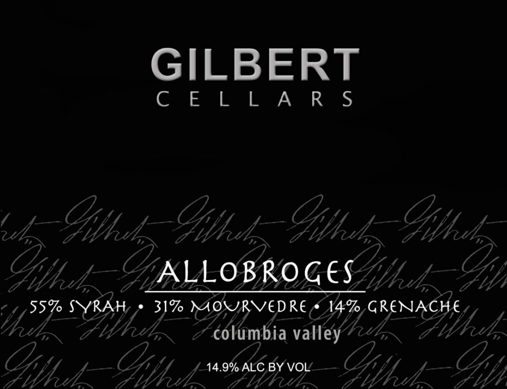 Gilbert Cellars Allobroges Red 2008 Front Label