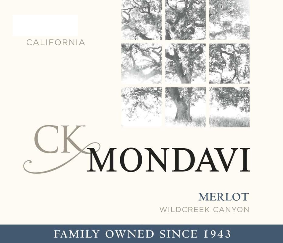 CK Mondavi Wildcreek Canyon Merlot 2016 Front Label